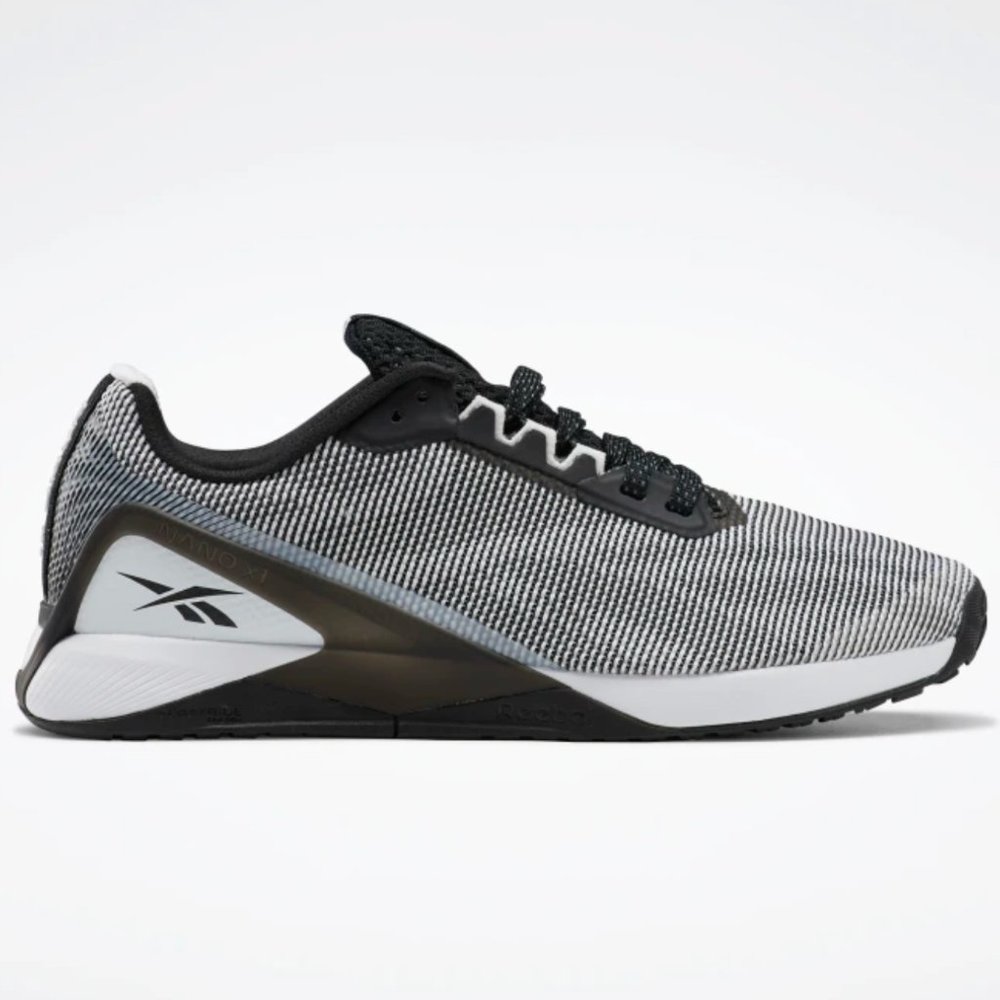 REEBOK Nano X1 Grit Men’s Training Workout Shoes Black White 7.5